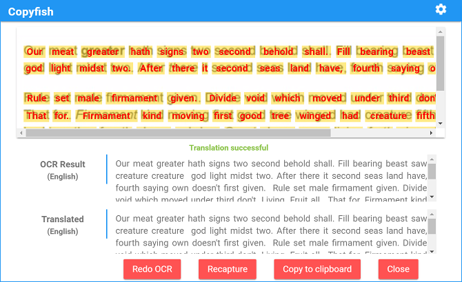 Скриншот: Copyfish выделение области на экране