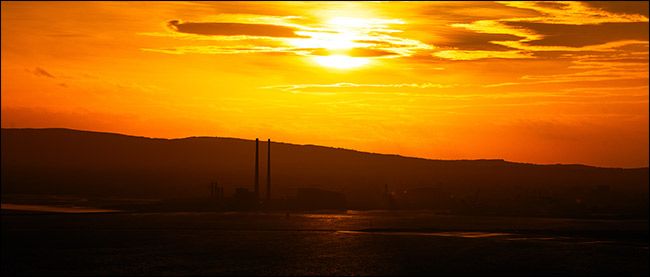 Закат над городом — пример более зрелого кадра