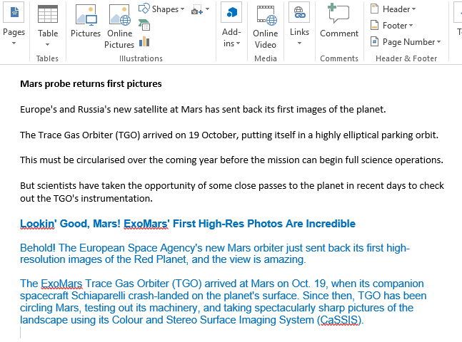 microsoft word merged final