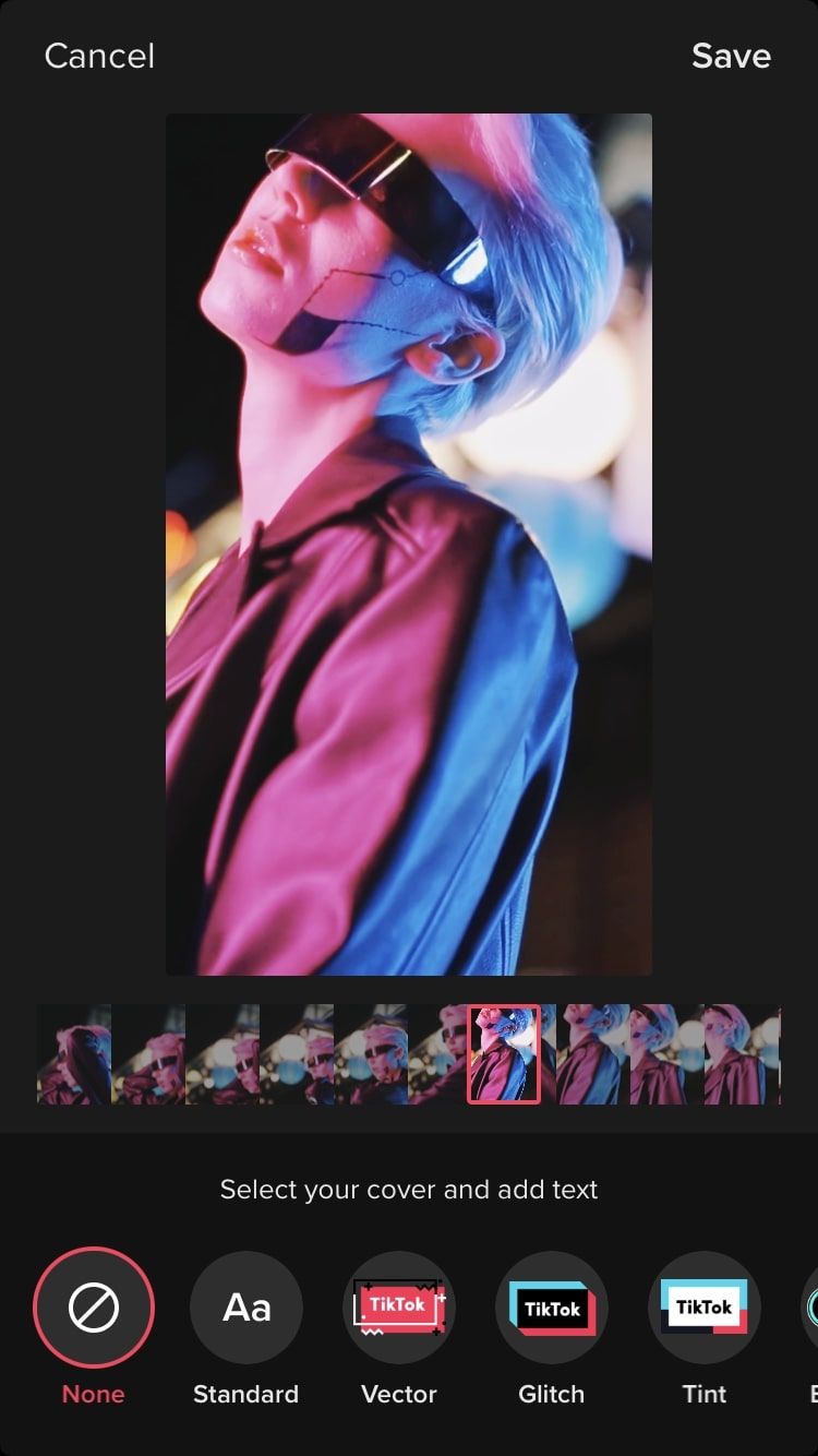 Выбор анимированной миниатюры