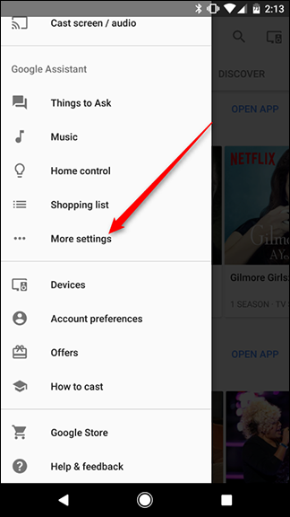 Скриншот параметров 'Мой день' в Google Home'