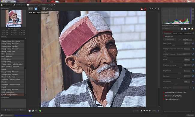 Пример итоговой картинки в RawTherapee