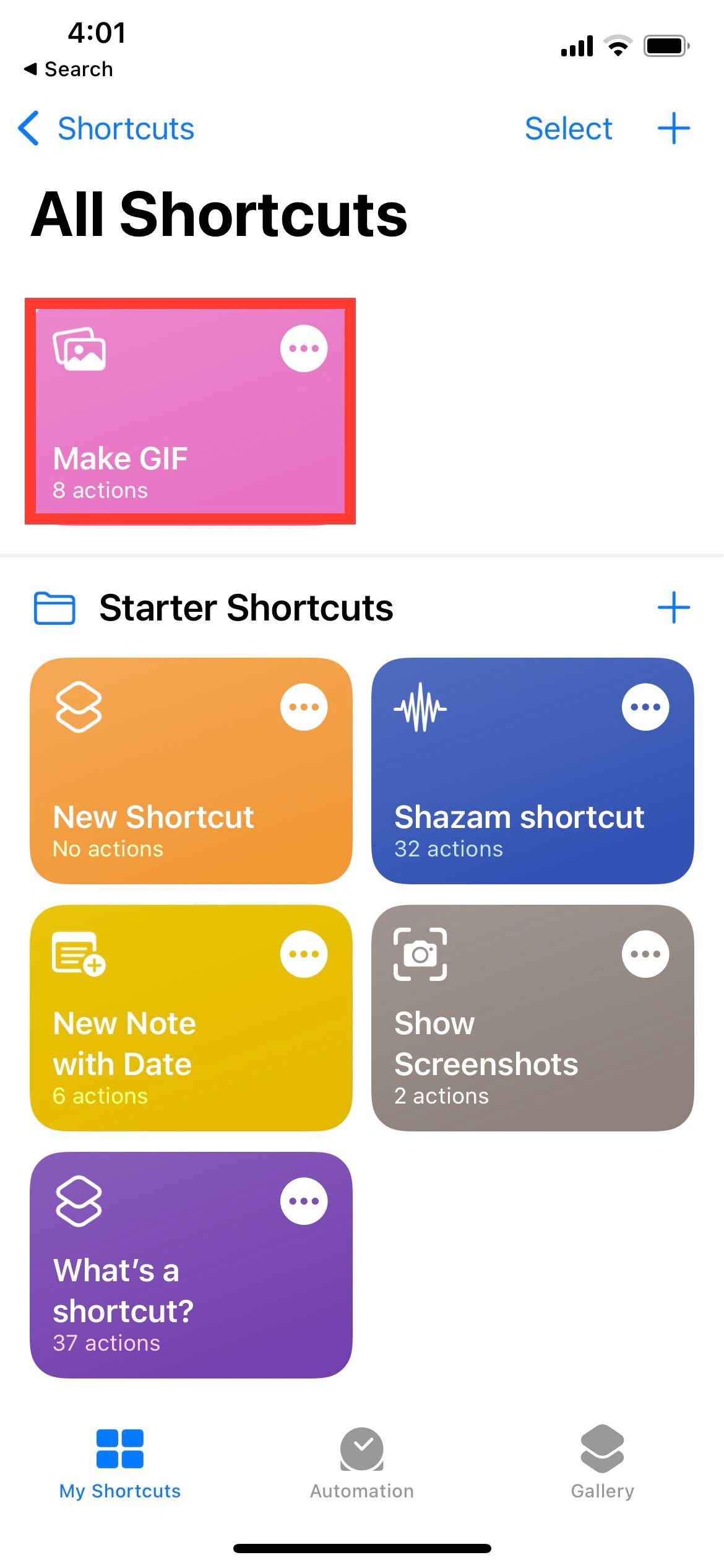 Make GIF — пример команды
