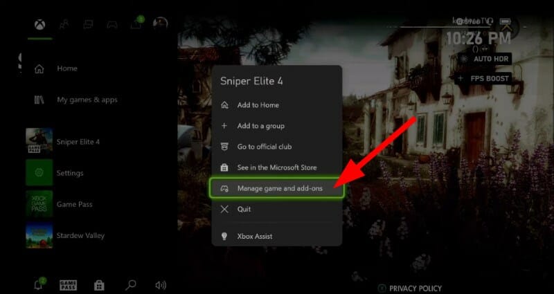Управление игрой
