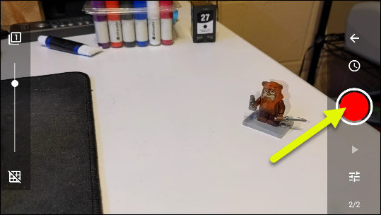 Сдвиньте объект и снимите следующий кадр