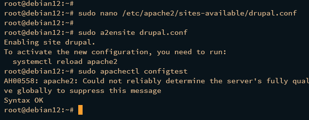 Активация виртуального хоста