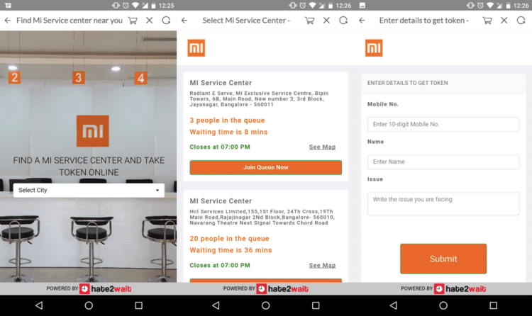 Reservar cita en centro Xiaomi en India