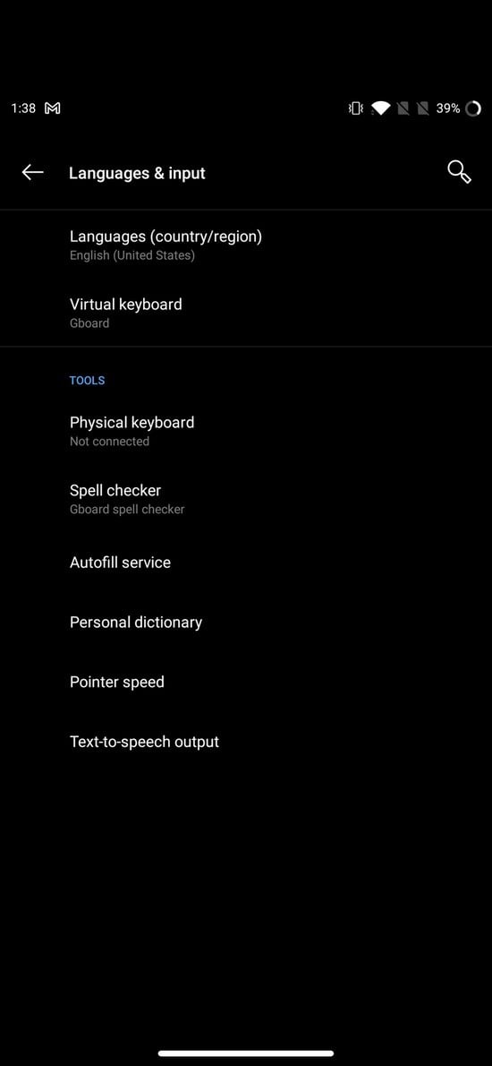 Выбор Виртуальная клавиатура в Android