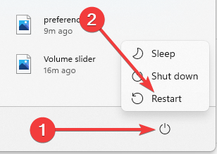 Кнопка перезагрузки Windows