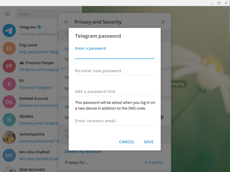 Введите пароль, повторите, добавьте подсказку и адрес электронной почты для восстановления