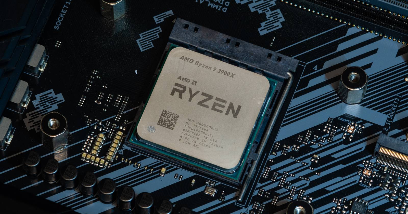 ryzen cpu on motherboard cleaned