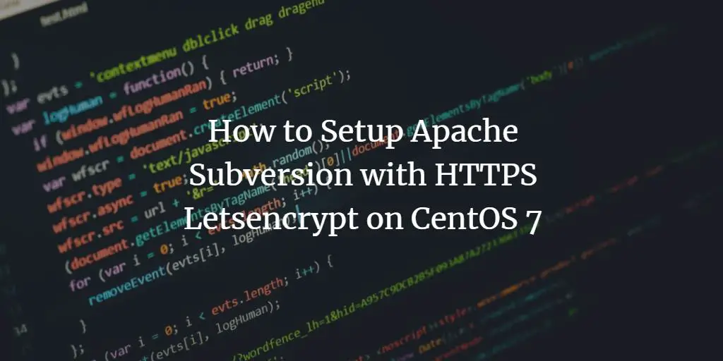 Установка SVN на CentOS 7 с HTTPS