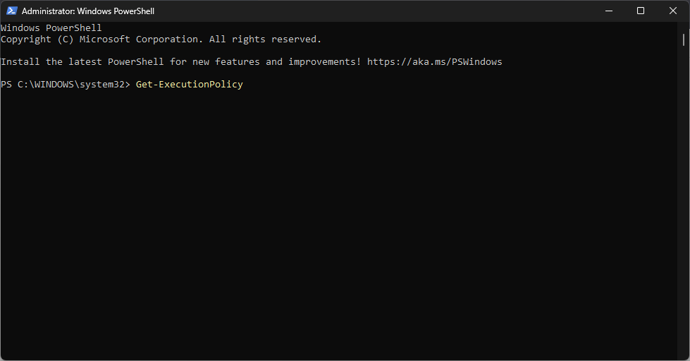 PowerShell — команда Get-ExecutionPolicy