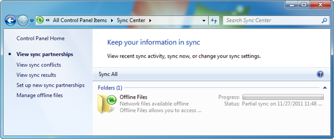 Offline Files в Windows: кэширование сетевых файлов