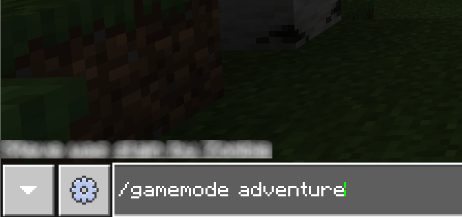Изменение режима игры через команду /gamemode в чате
