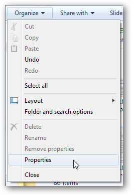 Окно Свойства папки, вкладка Вид для показа расширений