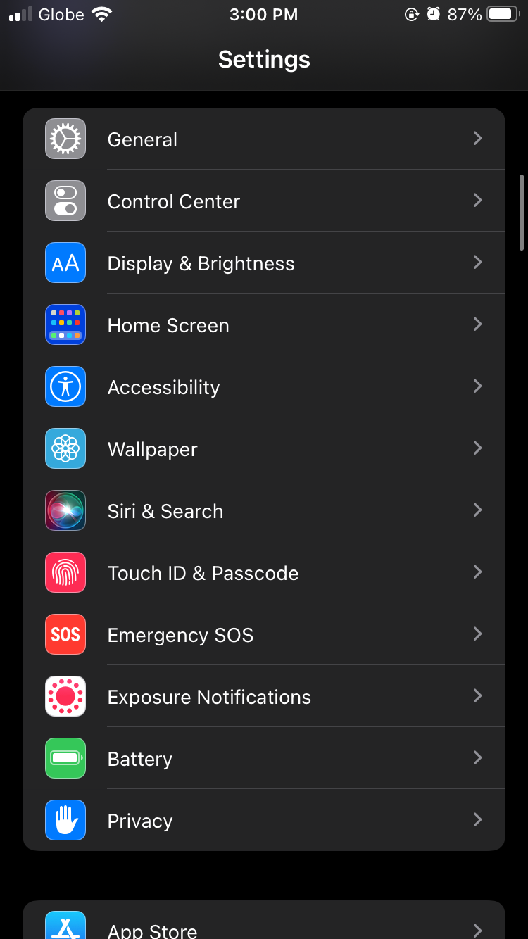 Apple iPhone Настройки