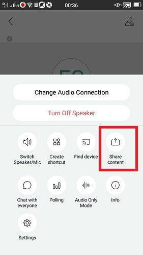 Presenter Mode Webex Assignee Share Content 1