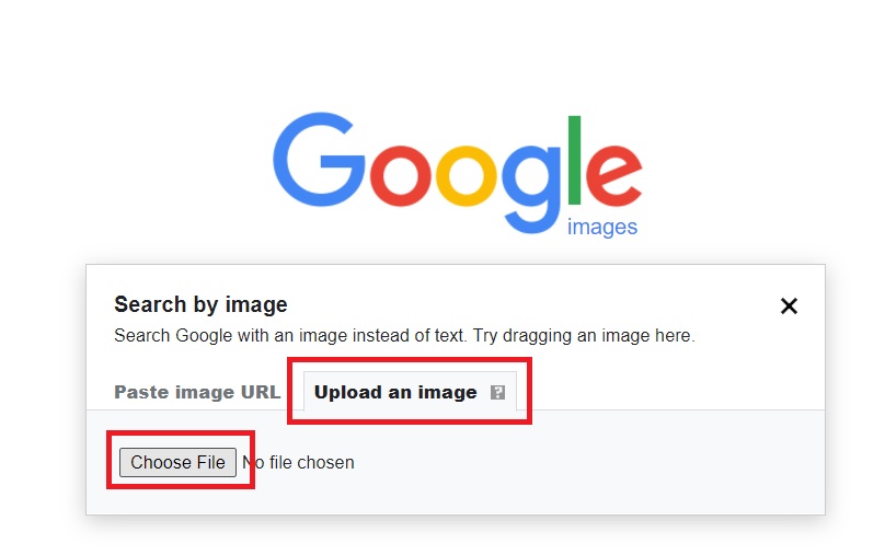 Загрузка изображения для обратного поиска