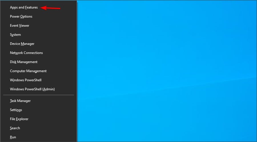 Скрин: меню Приложения и функции в Windows
