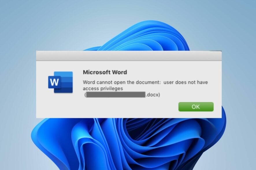 Ошибка «нет прав доступа» в Word — как исправить