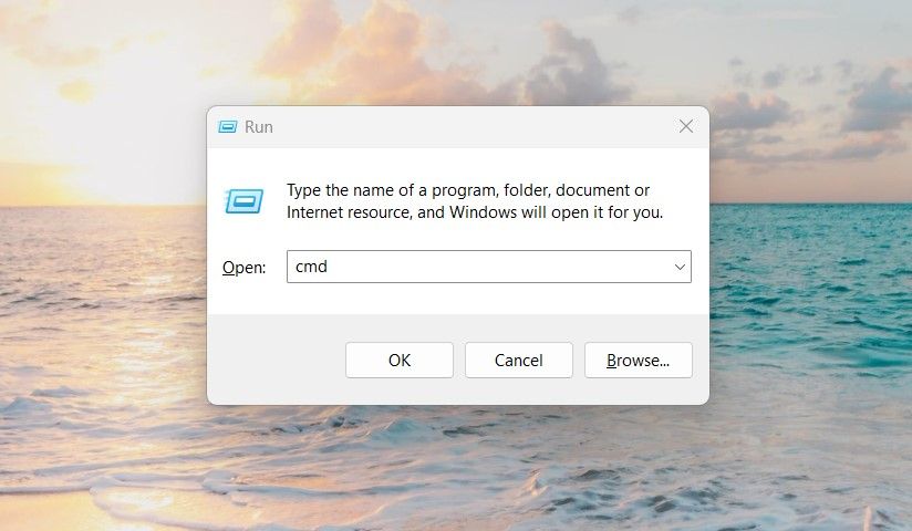 Запуск Командной строки через Выполнить