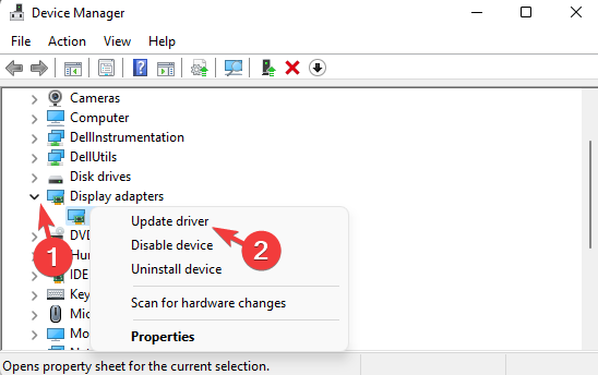 Скриншот: обновление драйвера для видеокарты