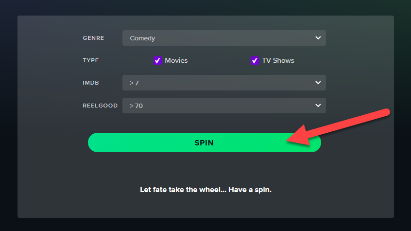Колесо ReelGood Roulette во время вращения.
