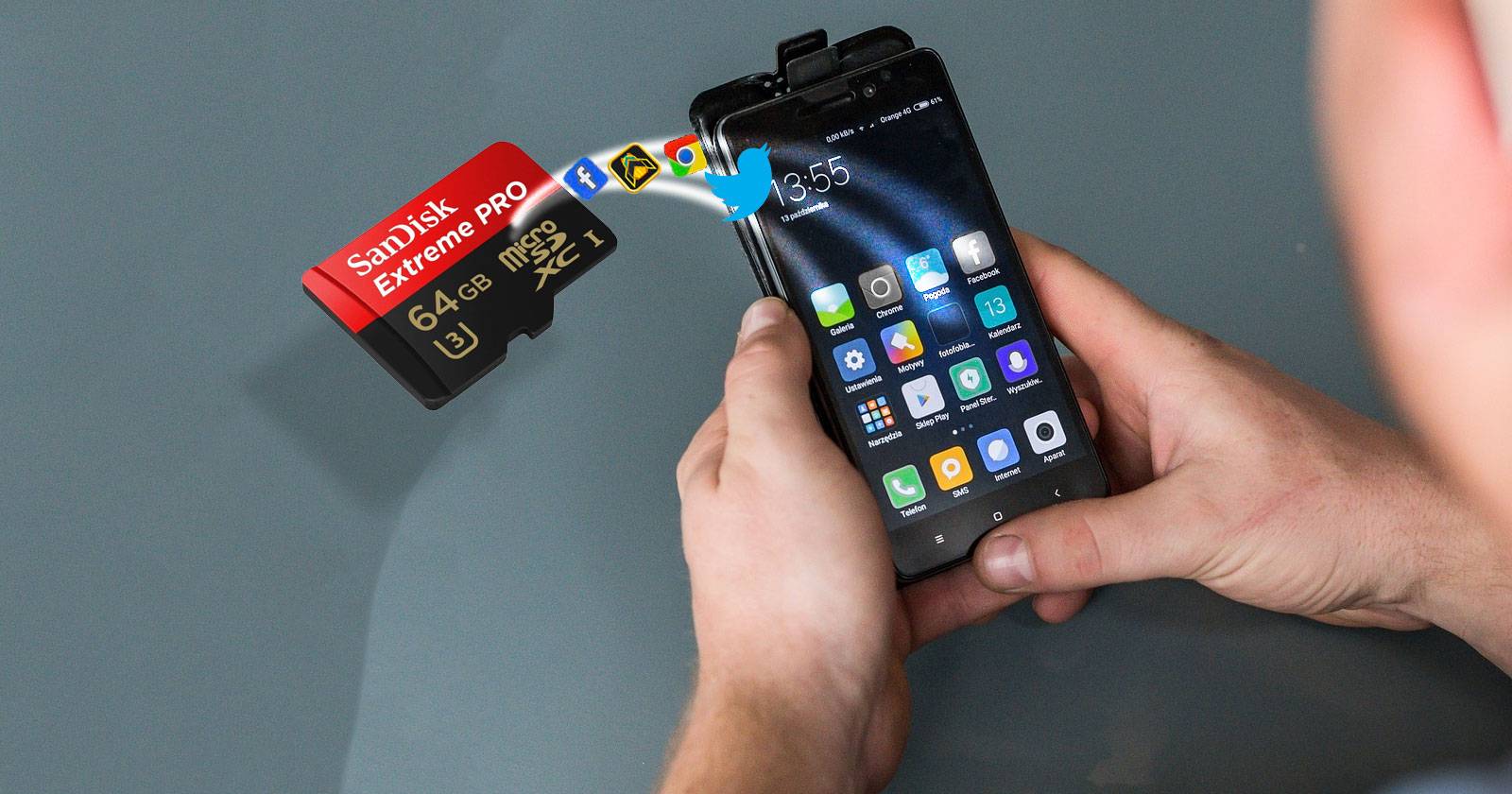 Выбор использования SD-карты как внутренней памяти