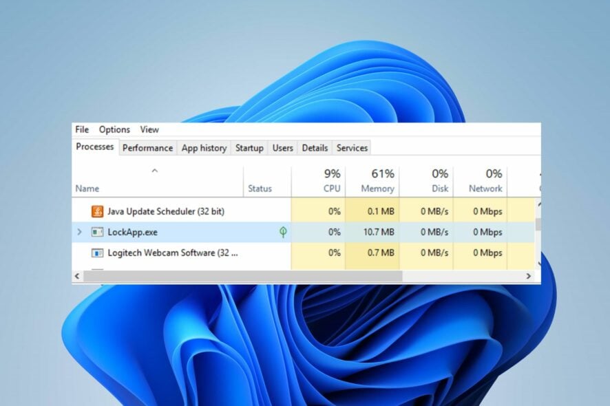 LockApp.exe в Windows 11 — что это и как отключить