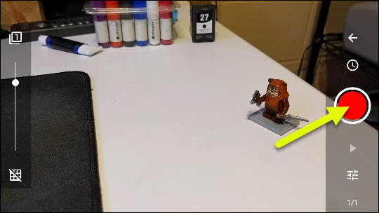 Сделайте первый кадр