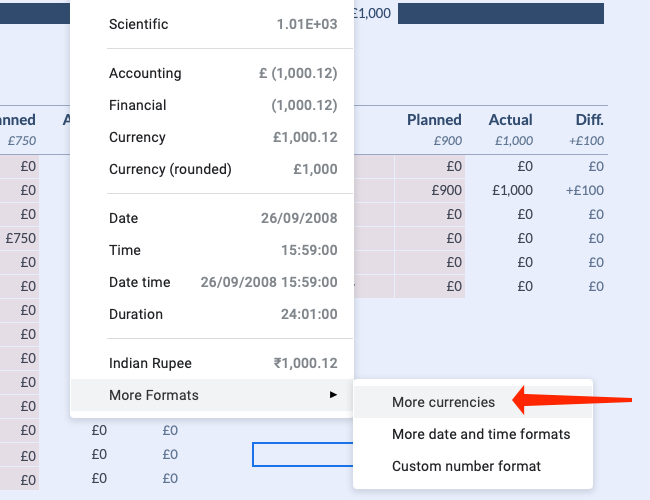Выберите Другие валюты