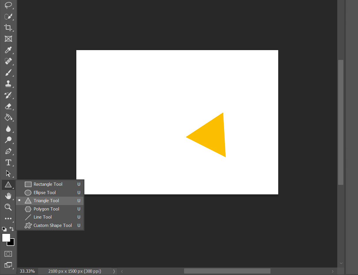 Использование инструмента Форма в Photoshop.