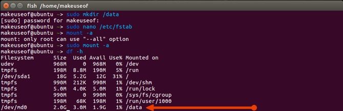 configure raid hdd array linux