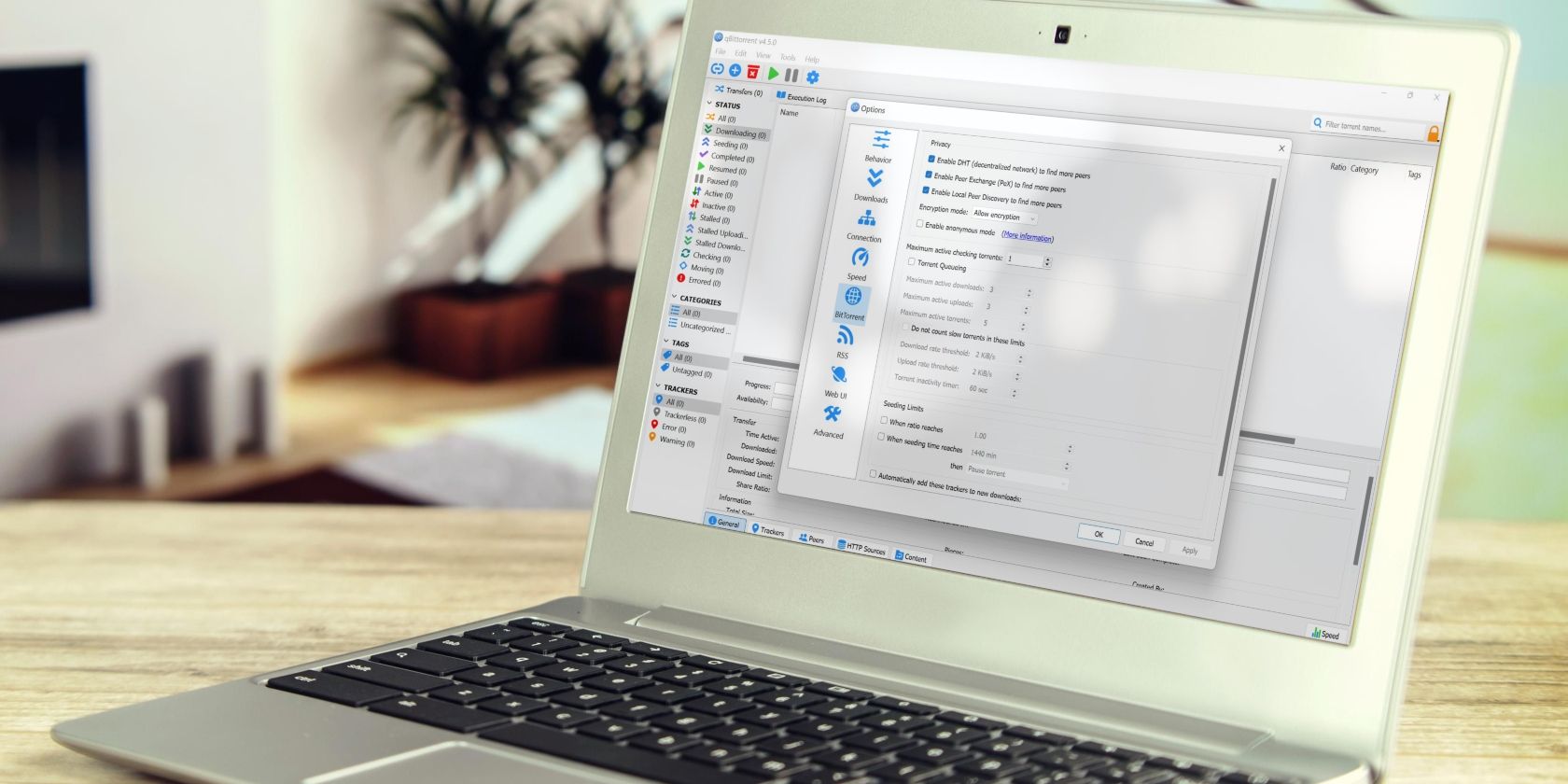 qBittorrent: исправить статус «Stalled»