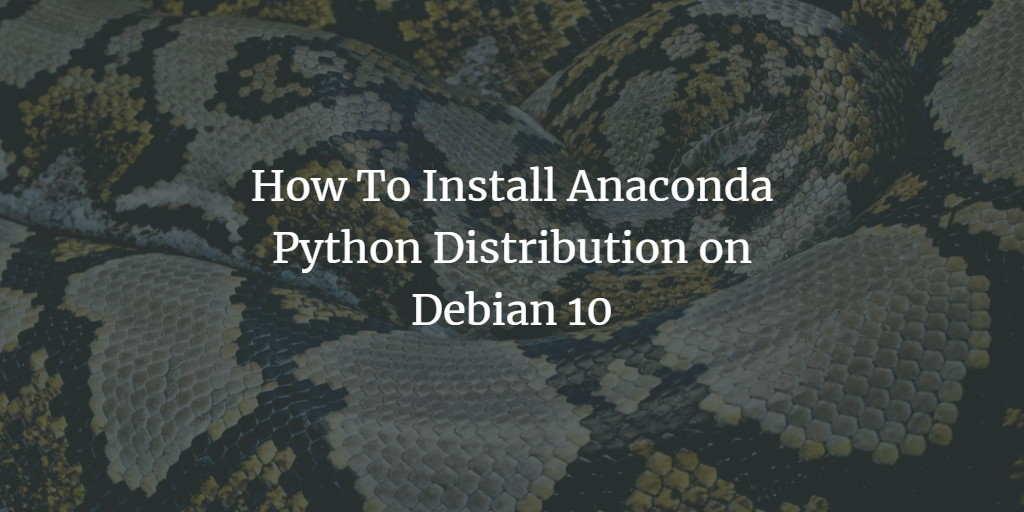 Установка Anaconda на Debian 10 — быстрый гид