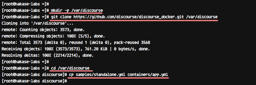 Clone discourse docker