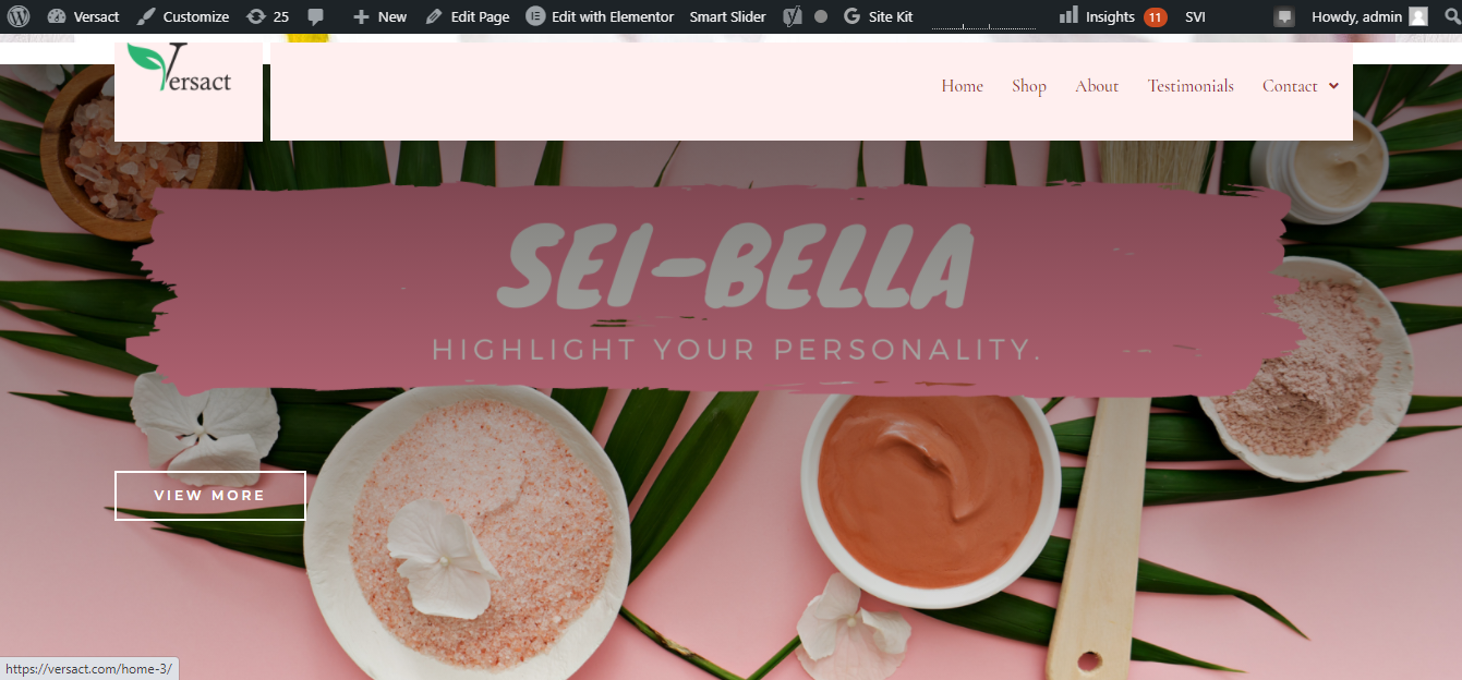 Выбор страницы для редактирования