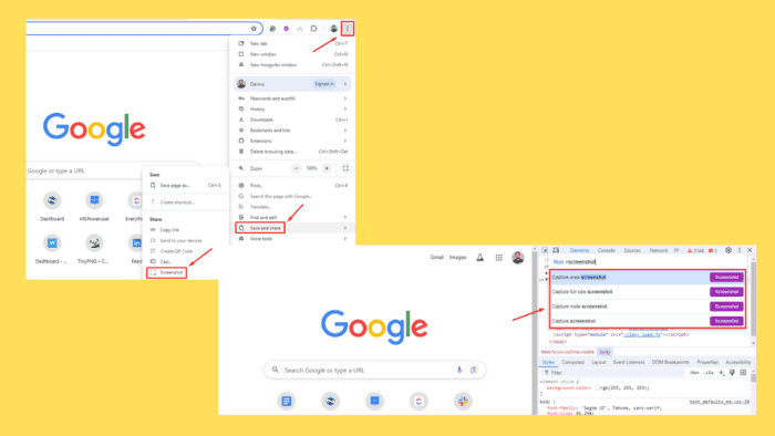 Chrome에서 스크린샷 찍는 법 — 빠른 가이드