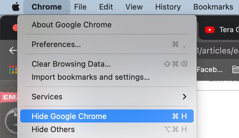 Скрыть приложение из строки меню