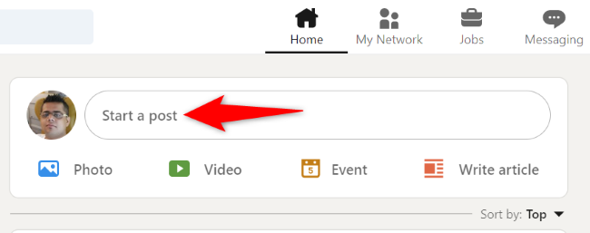 Нажмите «Начать публикацию» вверху.