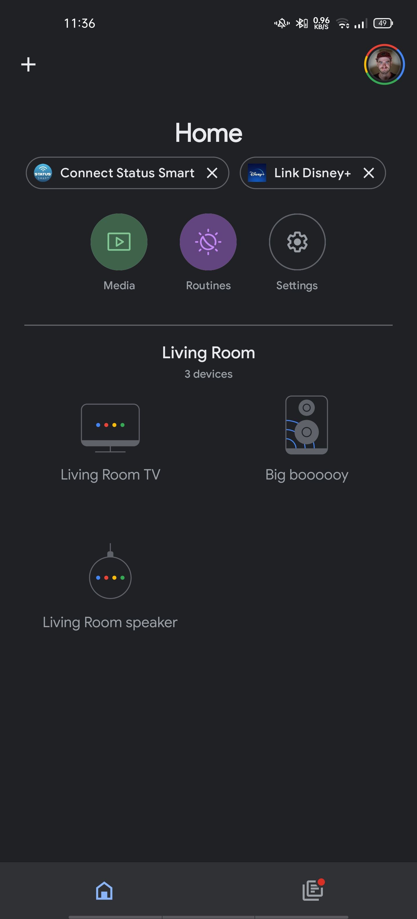 google home app main