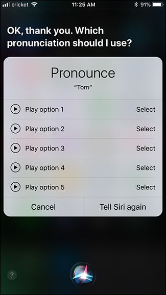Скриншот: выбор лучшего варианта произношения