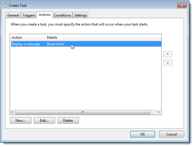 Действие для блокировки рабочей станции
