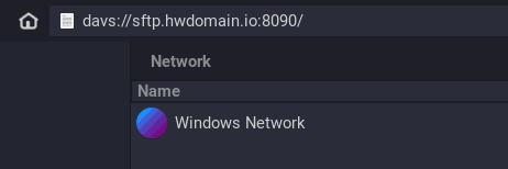 Настройка WebDAV в файловом менеджере