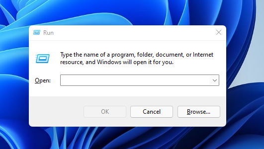 Окно «Выполнить» в Windows