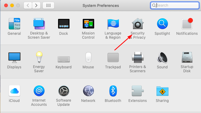 Панель Безопасность и конфиденциальность в macOS
