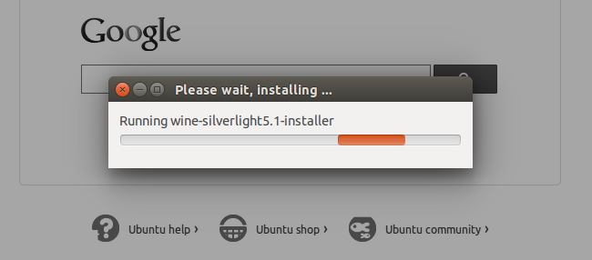 Pipelight завершил установку Silverlight, доступен для браузера