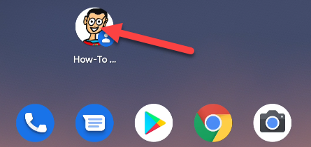 Нажмите ярлык, чтобы быстро открыть карточку контакта и начать звонок или сообщение.