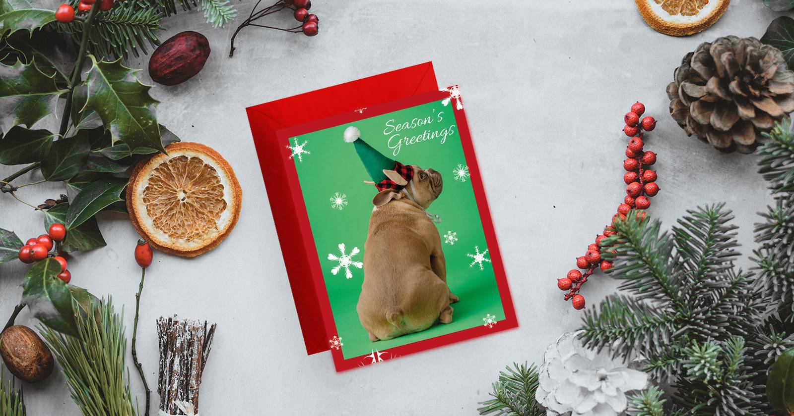 Рождественская открытка в Photoshop — пошагово